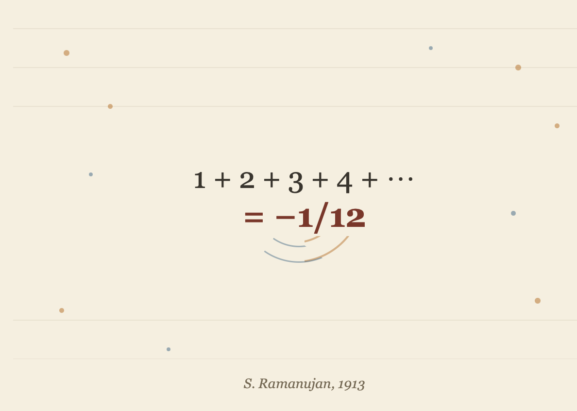La suma loca de Ramanujan