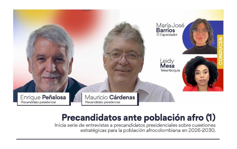 @EnriquePenalosa y @MauricioCard Cárdenas inician streaming de precandidatos ante población afro en @elespectador, 10sept