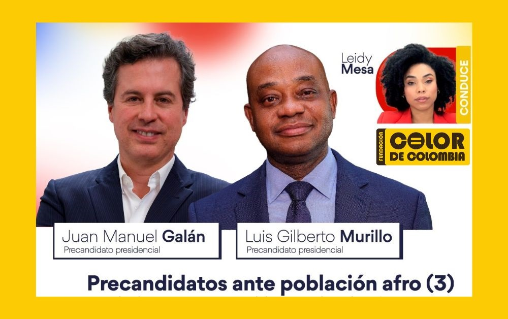 @JuanManuelGalan y @LuisGMurillo en streaming de precandidatos ante población afro en @elespectador, 05nov