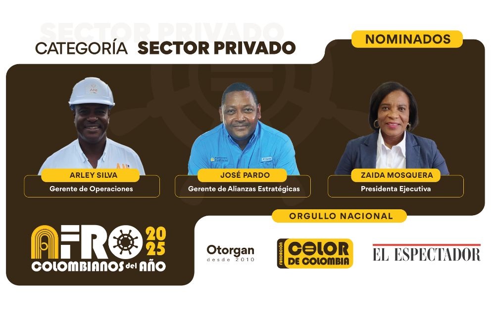 Vote por Arley Silva, de @puerto_tumaco; José Pardo, de GE Oleoflores, o Zaida Mosquera, de @cctumaco37, nominados en Afrocolombianos del Año 2025, Sector Privado