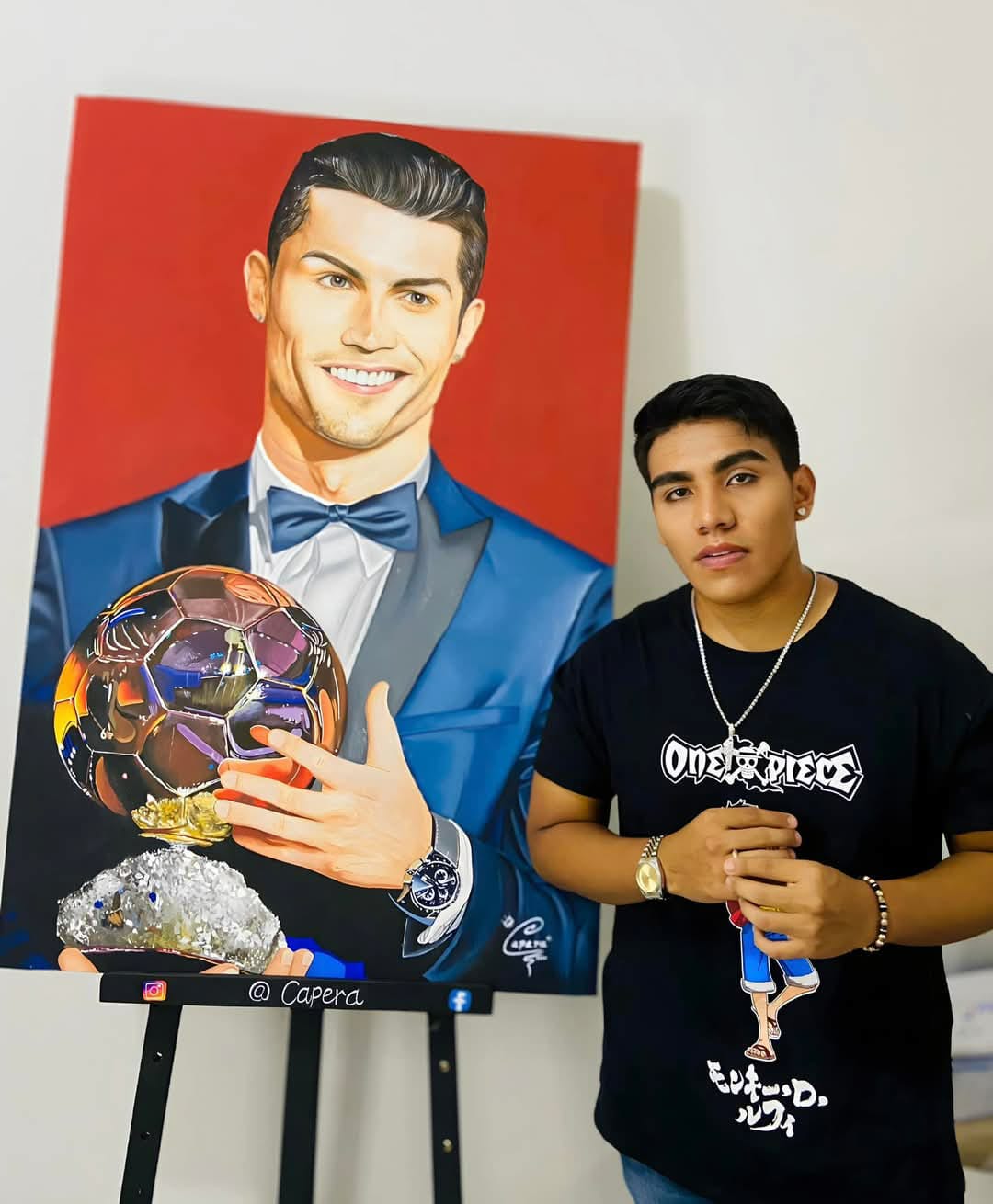 Capera: El joven pintor colombiano que venció la muerte y pinta a famosos del mundo