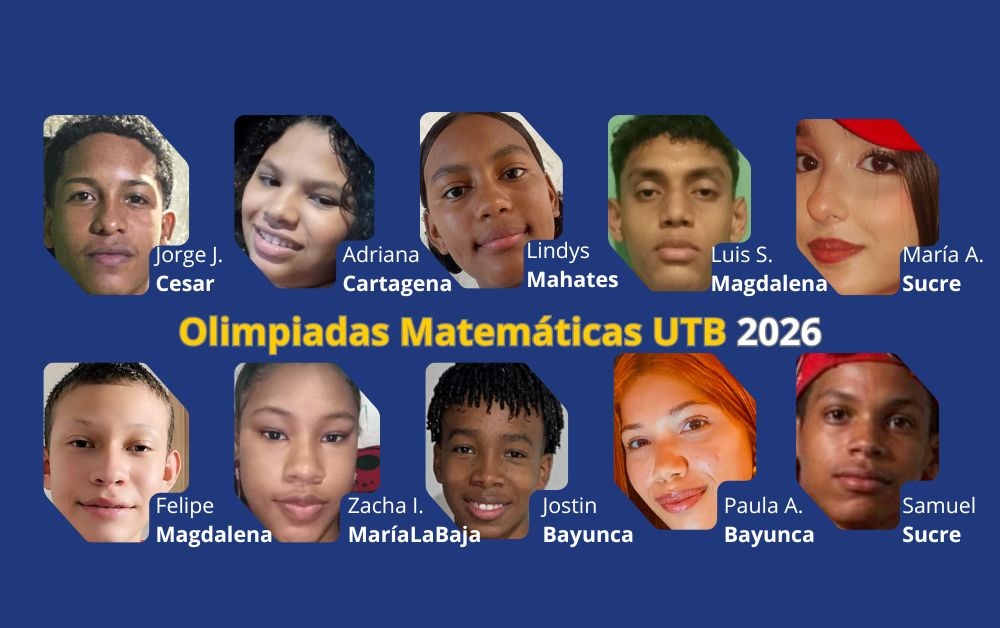 Pilos de Sucre, Cesar, Bolívar y Magdalena en Olimpiadas Matemáticas de @UTBoficial